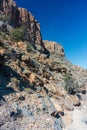 Jebel Shams, Balcony Walk trial, Oman, Ad Dakhiliyah Governorate, Al Hajar Mountains Royalty Free Stock Photo