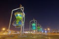 Jeddah Landmark, Islamic Design Monument Antique Lights Sculpture