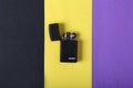 Jeddah Saudi Arabia December 26 2020: Zippo lighter on a colored background retro lighter Royalty Free Stock Photo