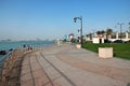 Jeddah, Saudi Arabia - 09 Mar 2020: The promenade on Red Sea, Jeddah, Saudi Arabia