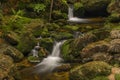 Jedlova creek in Jizerske mountains in spring morning