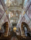 JEDRZEJOW, POLAND - September 1, 2023: Interior of the church in the Cistercian Archabbey in Jedrzejow