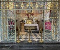 JEDRZEJOW, POLAND - September 1, 2023: Interior of the church in the Cistercian Archabbey in JedrzejÃÂ³w, Poland. Reliquary of
