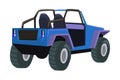 Jeep Car, Off Road Vehicle, Delivery, Transportation, Safari Adventure Vector Illustration on White Background