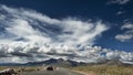 Jeep driving by the Lake Manasarovar