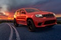 Jeep Grand Cherokee Trackhawk on the track