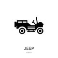 jeep icon in trendy design style. jeep icon isolated on white background. jeep vector icon simple and modern flat symbol for web