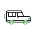 Jeep icon vector image.