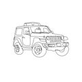 Jeep line art