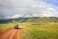 Jeep safari in Ngorongoro Crater. Tanzania
