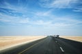 Jeep Tour safari road in the desert Oman Salalah