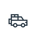 jeep vector icon. jeep editable stroke. jeep linear symbol for use on web and mobile apps, logo, print media. Thin line