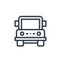 jeep vector icon. jeep editable stroke. jeep linear symbol for use on web and mobile apps, logo, print media. Thin line