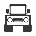 Jeep vehicle transport isolated icon