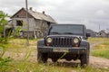 10.08.21 Jeep wrangler in an abandoned northern village