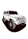 Jeep rubicon Vector Royalty Free Stock Photo