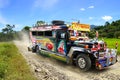 Jeepney on a rural road.