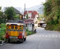 A jeepney on street in Banaue, Philippines