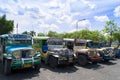 Jeepneys Parking in Angeles.