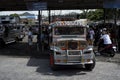 Jeepneys terminal in Legazpi in the Philippines Royalty Free Stock Photo