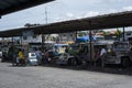 Jeepneys terminal in Legazpi in the Philippines