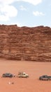 Jeeps in Wadi Rum