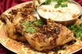 Jeera chicken close up