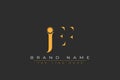 JEF abstract letter logo design Royalty Free Stock Photo