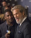 Jeff Bridges Pauses for Interview at NBR Film Gala