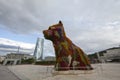 Jeff Koons` Puppy in Bilbao Royalty Free Stock Photo