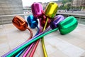 The Jeff Koons tulips in Guggenheim Bilbao