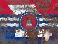 Jefferson City city smoke flag, Missouri State, United States Of Royalty Free Stock Photo