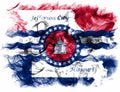 Jefferson City city smoke flag, Missouri State, United States Of Royalty Free Stock Photo