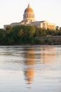 Jefferson City Missouri Capital Building Downtown Sunset Architecture Royalty Free Stock Photo