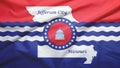 Jefferson City of Missouri of United States flag background Royalty Free Stock Photo