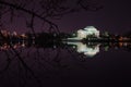 The Jefferson Memorial Against Night Sky