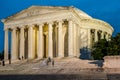 Jefferson Memorial Closeup at Dusk Royalty Free Stock Photo