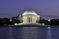 Jefferson Memorial at Dusk Royalty Free Stock Photo