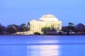 The Jefferson Memorial at dusk, Washington DC Royalty Free Stock Photo