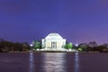 The Jefferson Memorial at dusk, Washington DC, USA Royalty Free Stock Photo