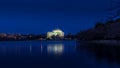 Jefferson Memorial in twilight scene