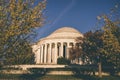 Jefferson Monument in Washington DC in the Fall