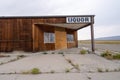 The abandoned liquor store in the ghost town and former Uranium boomtown
