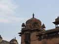 Jehangir Mahal, details and elements of Orchha Fort, Hindu religion, ancient architecture, Orchha, Madhya Pradesh, India