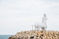 Iho Tewoo Beach Horse shaped lighthouse in Jeju Island, Korea
