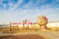 Jeju Island, Korea - November 12, 2016 : The tourist visited HELLO KITTY ISLAND MUSEUM & CAFE IN JEJU, One of tourist attractions