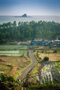 Jeju Island, KOREA - NOVEMBER 12: The tourist visited Sanbanggulsa temple that located on Sanbangsan Mountain. On the way to