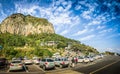 Jeju Island, KOREA - NOVEMBER 12: The tourist visited Sanbanggulsa temple that located on Sanbangsan Mountain. On the way to