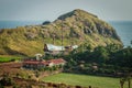 Jeju Island, KOREA - NOVEMBER 12: The tourist visited Sanbanggulsa temple that located on Sanbangsan Mountain. On the way to