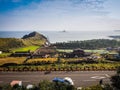 Jeju Island, KOREA - NOVEMBER 12: The tourist visited Sanbanggulsa temple that located on Sanbangsan Mountain. On the way to